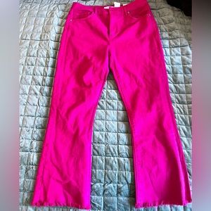 NWT!! Loft Pink Flare Jeans